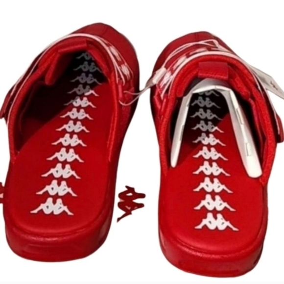 Kappa Bold Red Slide Sandals - Picture 3 of 7